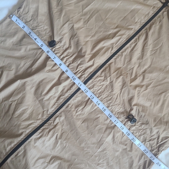 NWT Pretty Little Thing Stone (Beige) Maxi Hooded Windbreaker Jacket, US 6 - Picture 10 of 16